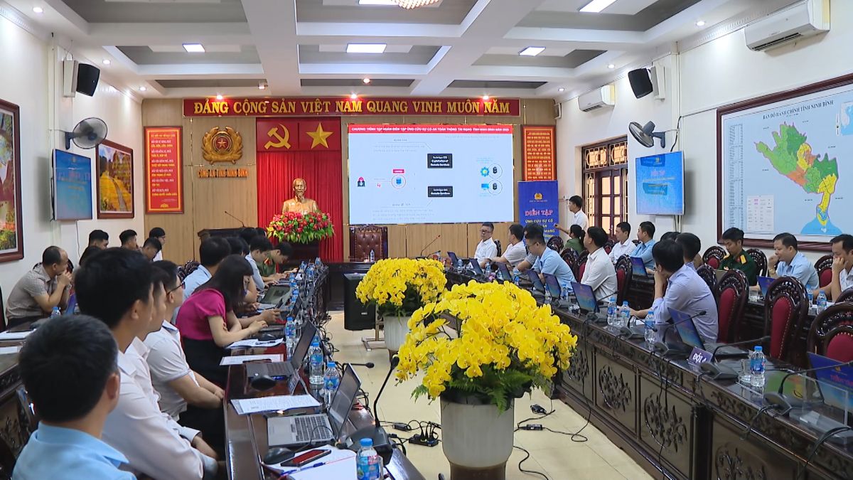 Diễn tập ứng cứu sự cố an toàn thông tin mạng tỉnh Ninh Bình năm 2025