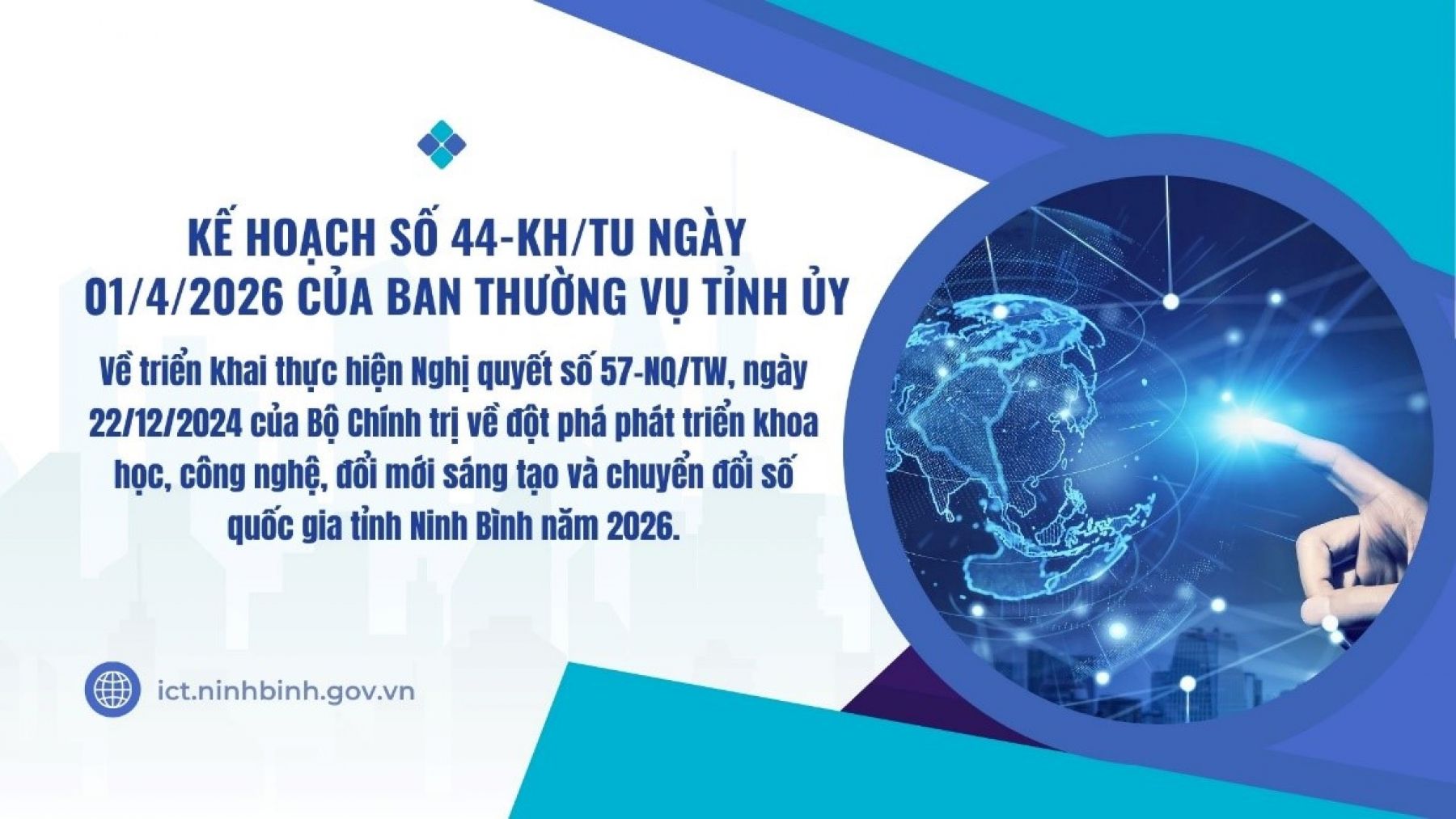 Ninh Bình tích cực đẩy mạnh triển khai thực hiện Nghị quyết số 57-NQ/TW của Bộ Chính trị