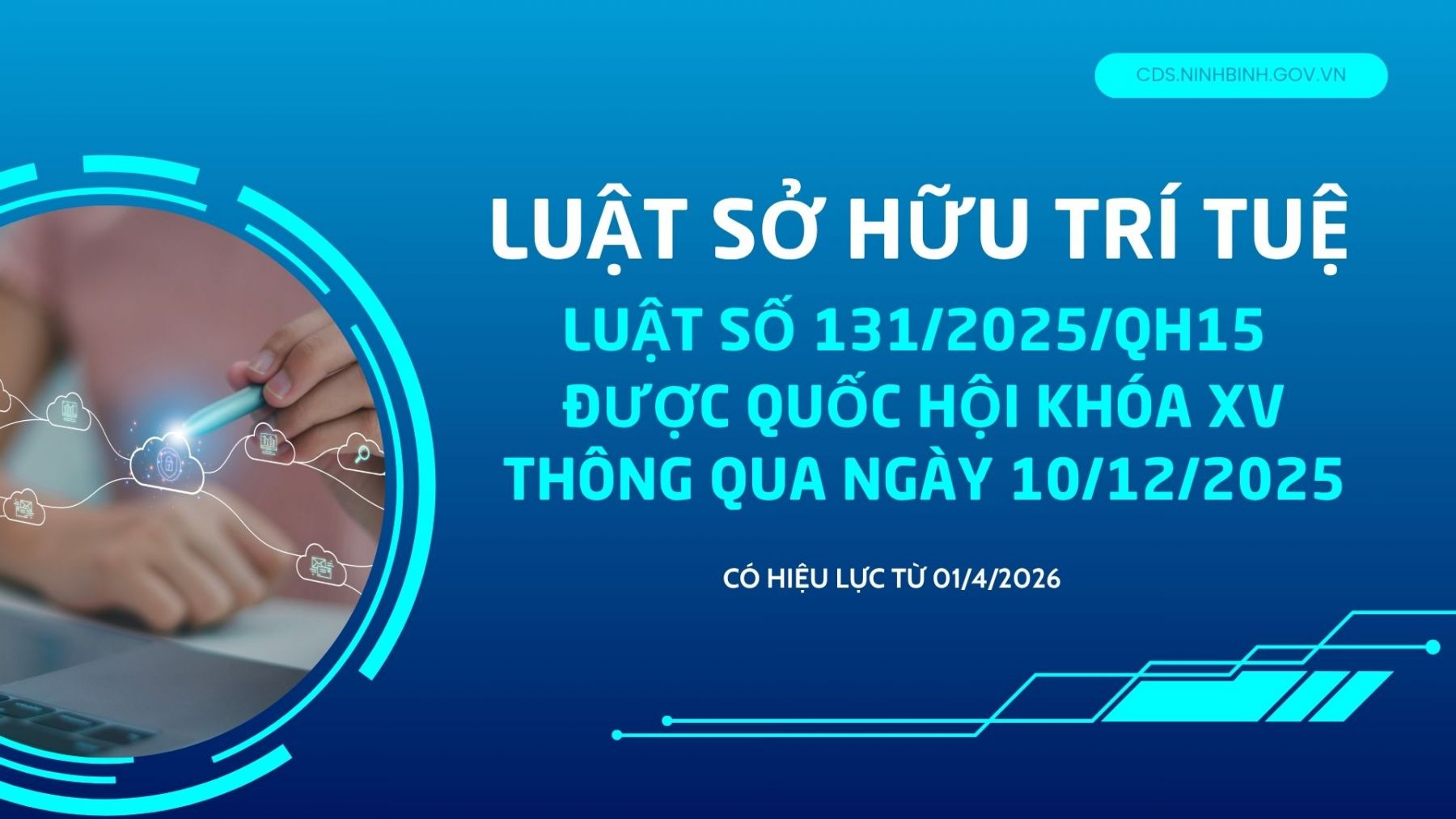 Những điểm đáng chú ý của Luật sửa đổi, bổ sung một số điều của Luật Sở hữu trí tuệ, có hiệu lực từ ngày 01/4/2026